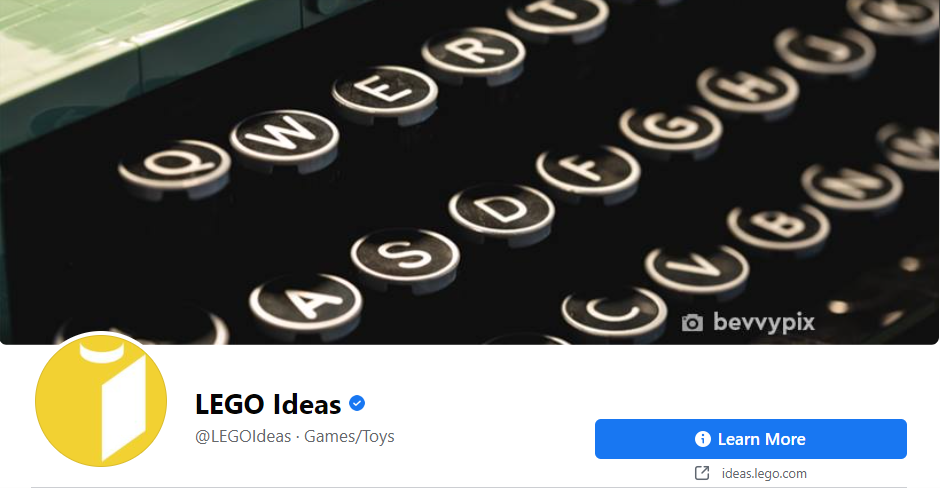 LEGO Ideas Facebook banner