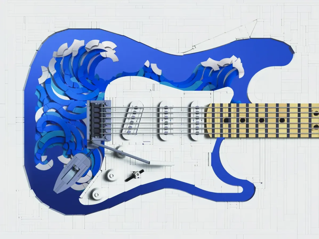 LEGO Ideas Fender Stratocaster making waves