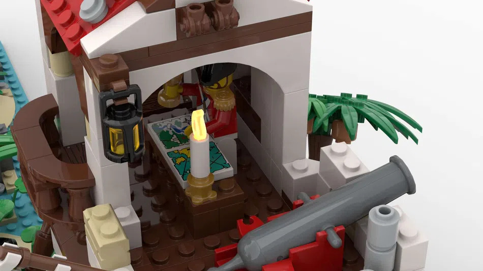 Lego Ideas Imperial ကျွန်းခံတပ် close up