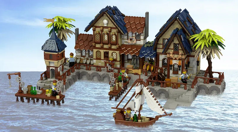 LEGO Ideas Medieval Harbour featured
