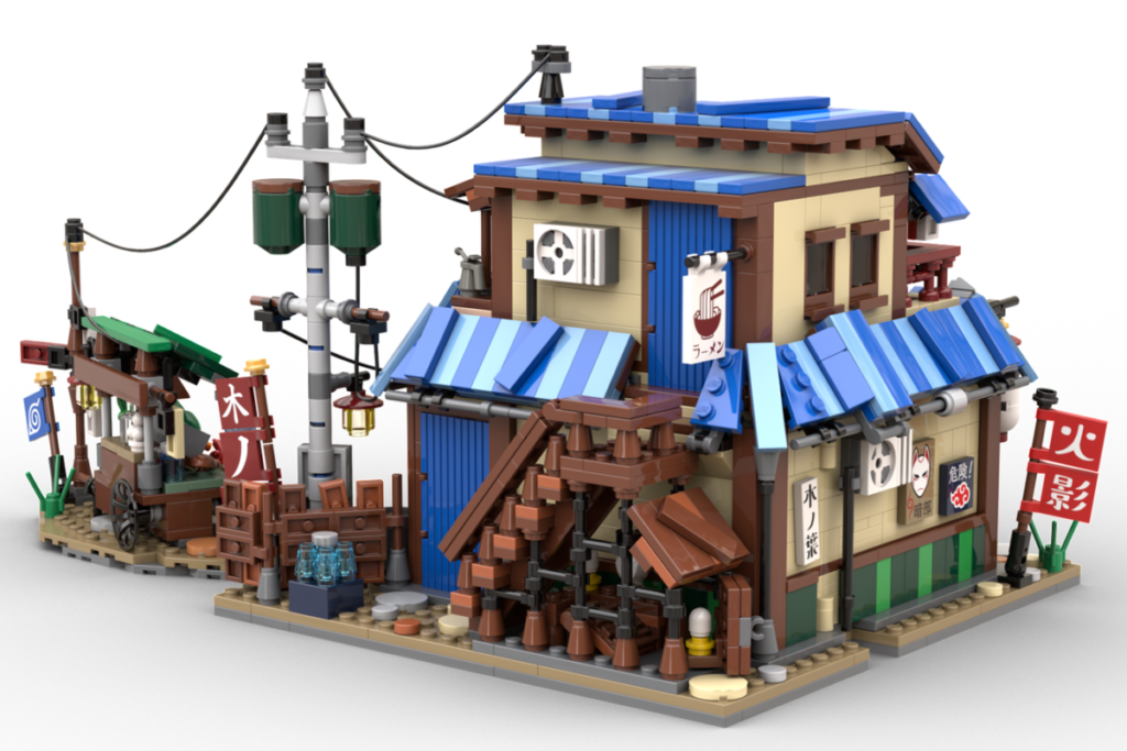Brick Loft — Lego Naruto - Ichiraku Ramen Shop - Iruka Umino