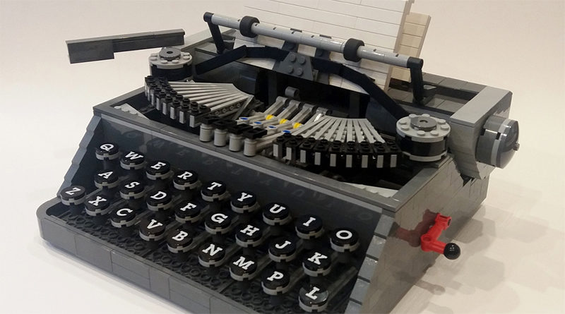 LEGO Ideas Macchina da scrivere in primo piano