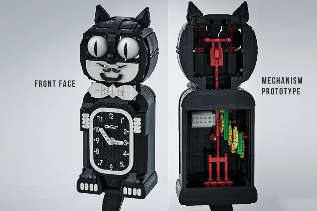 LEGO Ideas cat clock 1