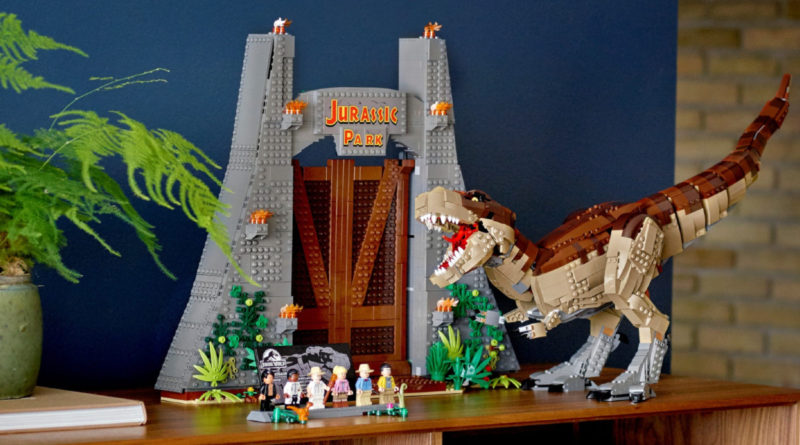 LEGO Jurassic World 75936 Jurassic Park T. Rex Rampage lifestyle 1 ridimensionato in primo piano