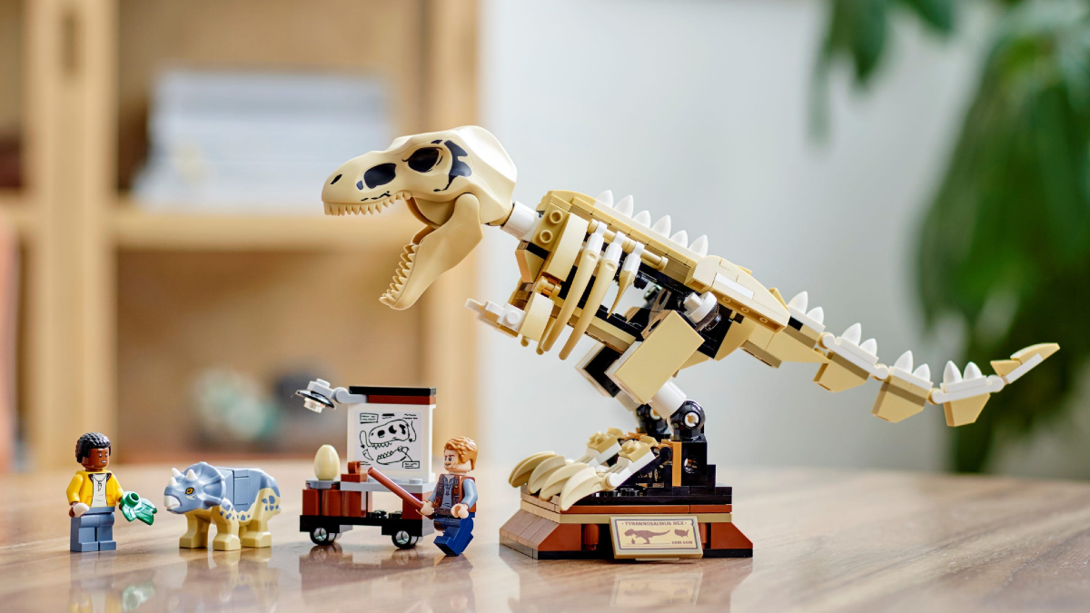 LEGO Jurassic World 76940 T. Rex Dinosaur Fossil Exhibition Lifestyle 1 Resized Featured