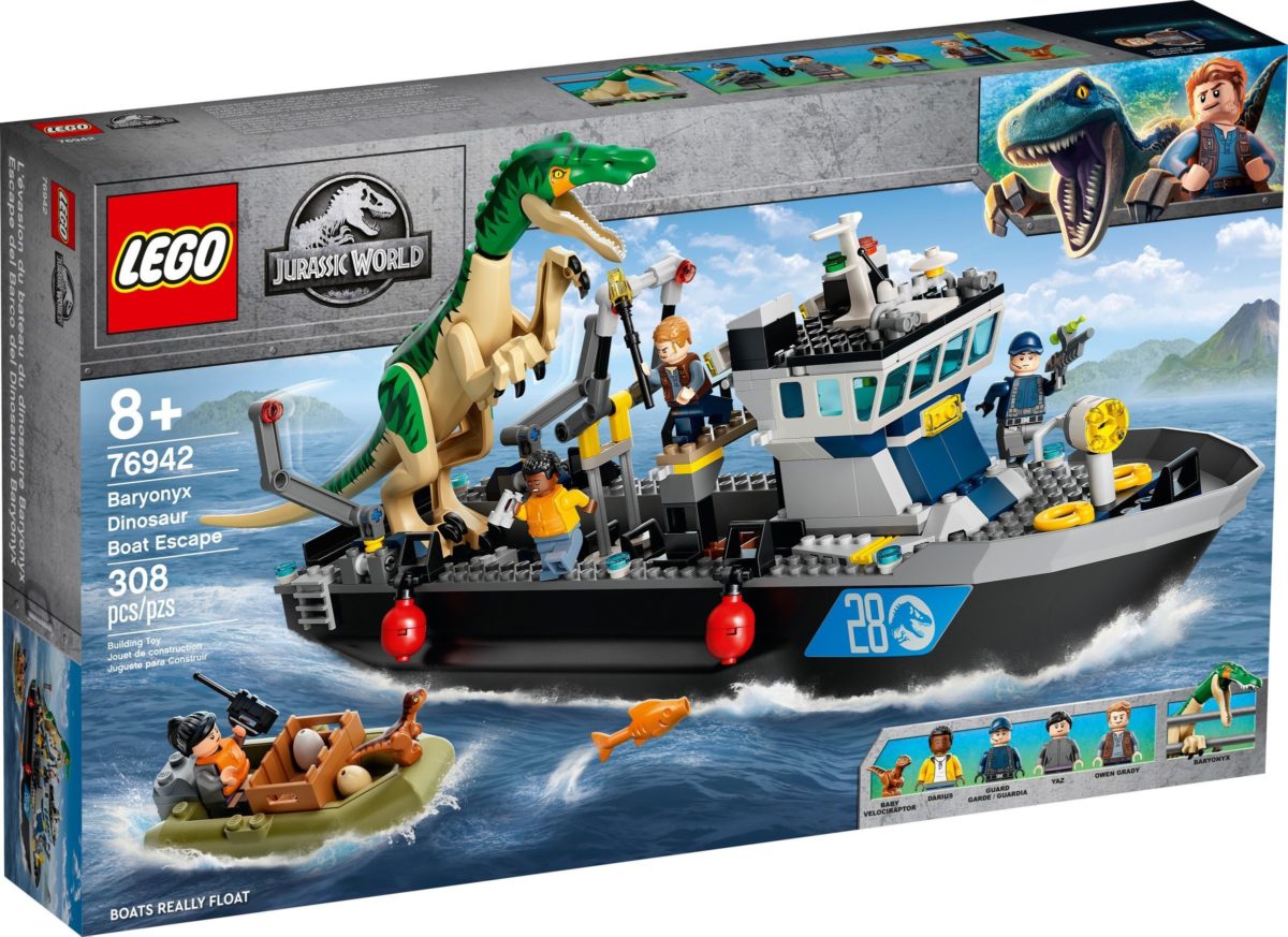 LEGO Jurassic World Baryonyx Dinosaur Boat Escape flash sale