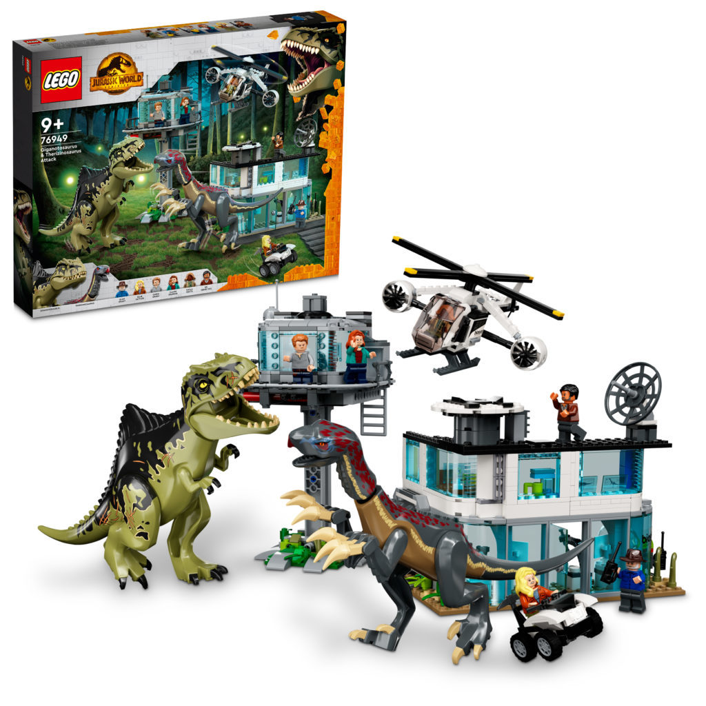 LEGO Jurassic World 76949 Giganotosaurus Therizinosaurus Attack 2