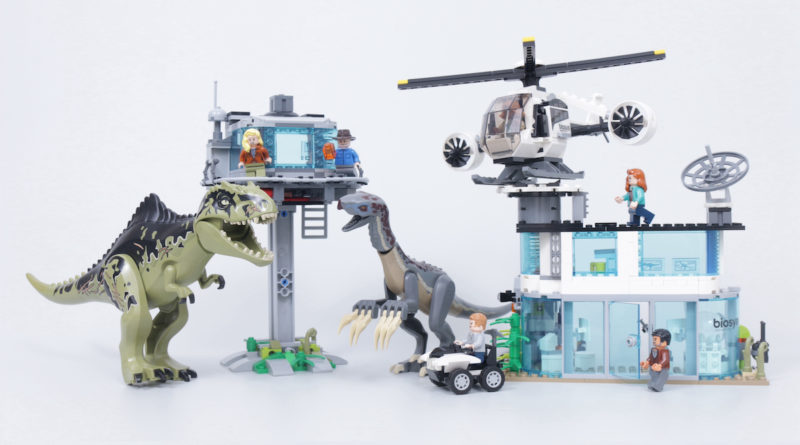 LEGO Jurassic World 76949 Gigantosaurus Therizinosaurus Attack მიმოხილვის სათაური
