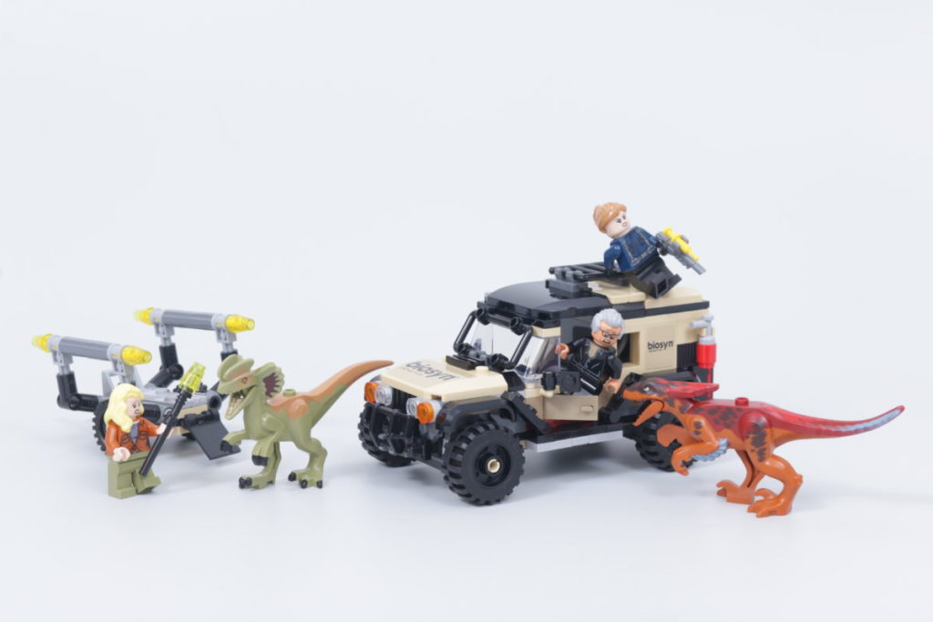 LEGO Jurassic World 76951 Pyroraptor Dilophosaurus Transport review 1