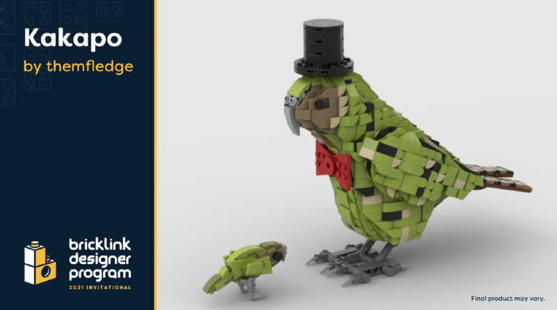 LEGO Kakapo BrickLink Designer program featured