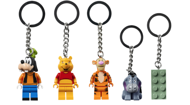 Cinque nuovi portachiavi LEGO aggiunti al negozio online ufficiale