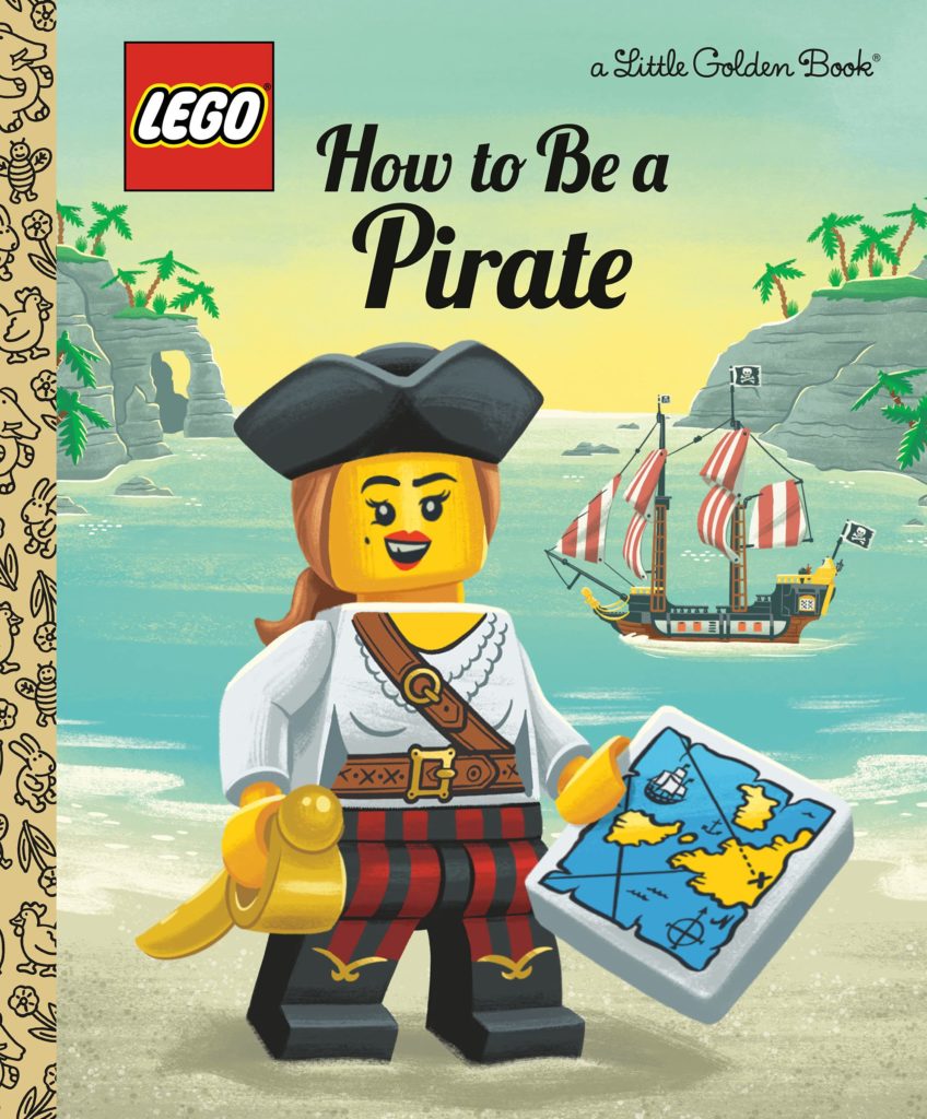 LEGO Little pirate စာအုပ်ဖြစ်ရန်ရွှေရောင်စာအုပ်