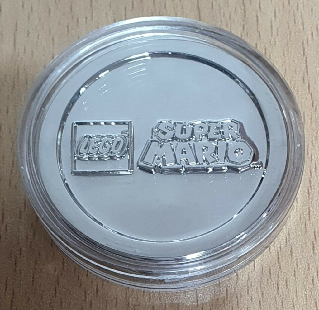 LEGO Mario coin silver 2
