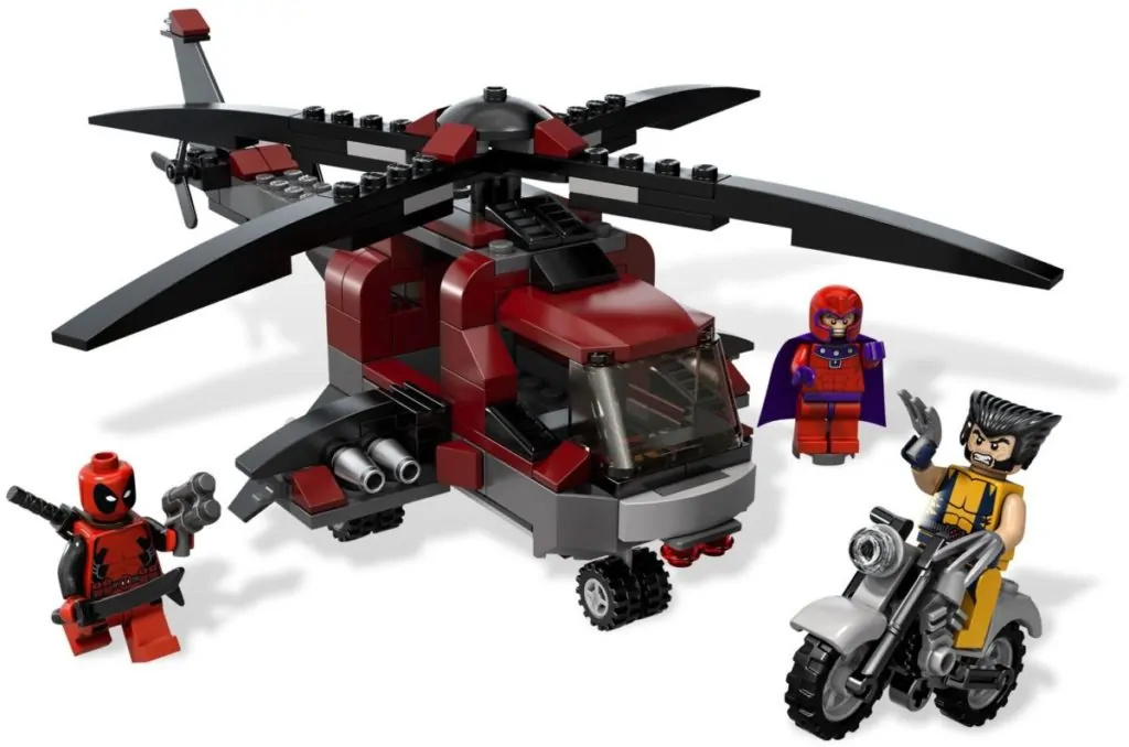 LEGO Marvel 6866 Wolverines Chopper Showdown box art back render