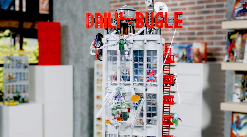 LEGO Marvel 76178 Video del designer Daily Bugle in primo piano