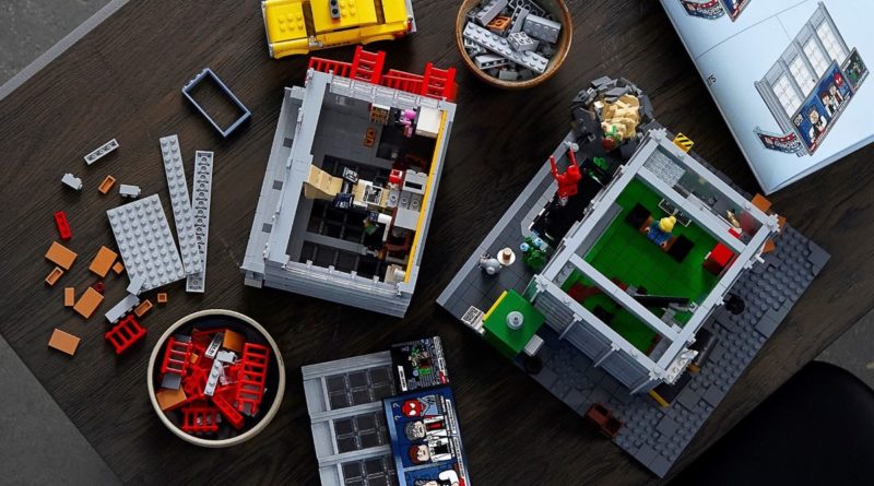 Lego Marvel 76178 Daily Bugle ကို disassembled modular အသားပေးထားသည်။