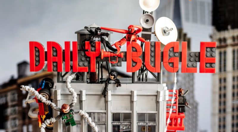 LEGO Marvel 76178 Daily Bugle in primo piano 3 ridimensionati