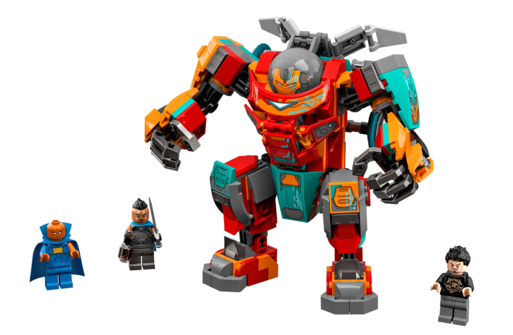 LEGO Marvel 76194 Tony Starks Sakaarian Iron Man content