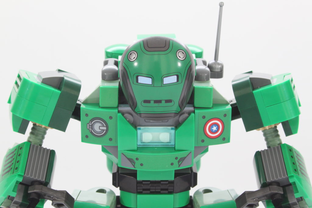 LEGO Marvel 76201 Captain Carter and the Hydra Stomper review close up 1