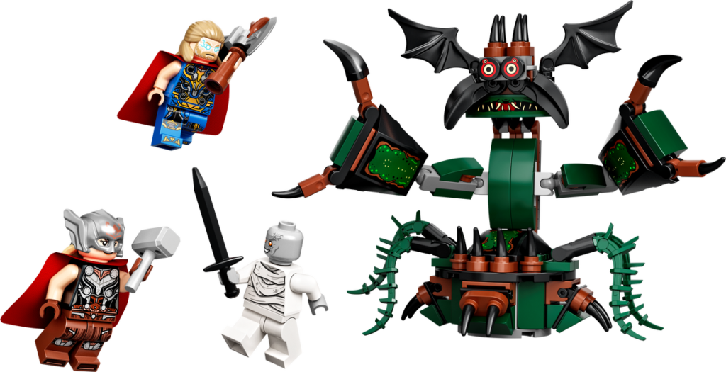 LEGO Marvel 76207 Attack on New Asgard contents