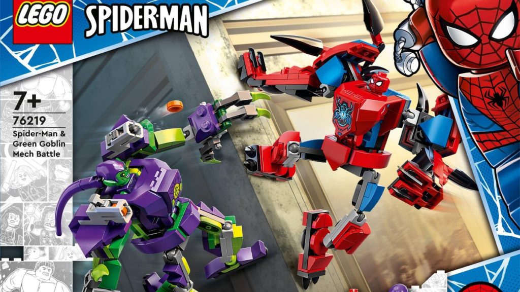 LEGO Marvel 76219 Spider Man and Green Goblin Mech Battle 1024x576