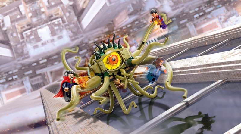 LEGO Marvel Doctor Strange in the Multiverse of Madness 76205 Gargantos Showdown in primo piano