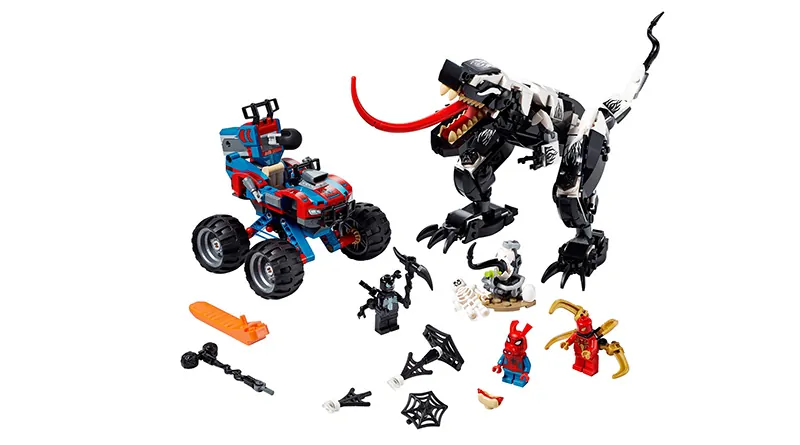 lego set with iron spider