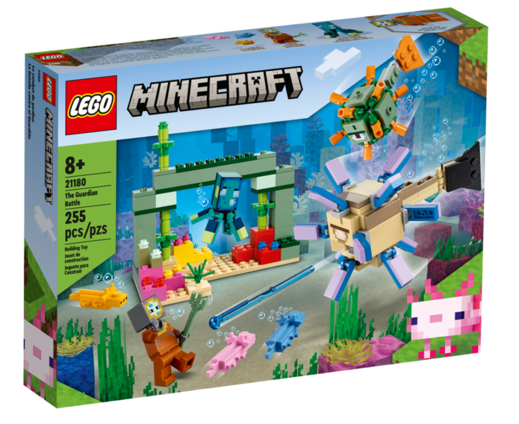 LEGO Minecraft 21180 The Guardian Battle box