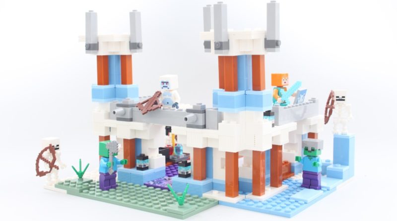 LEGO Minecraft 21186 The Ice Castle ပြန်လည်သုံးသပ်မှုကို အသားပေးထားသည်။