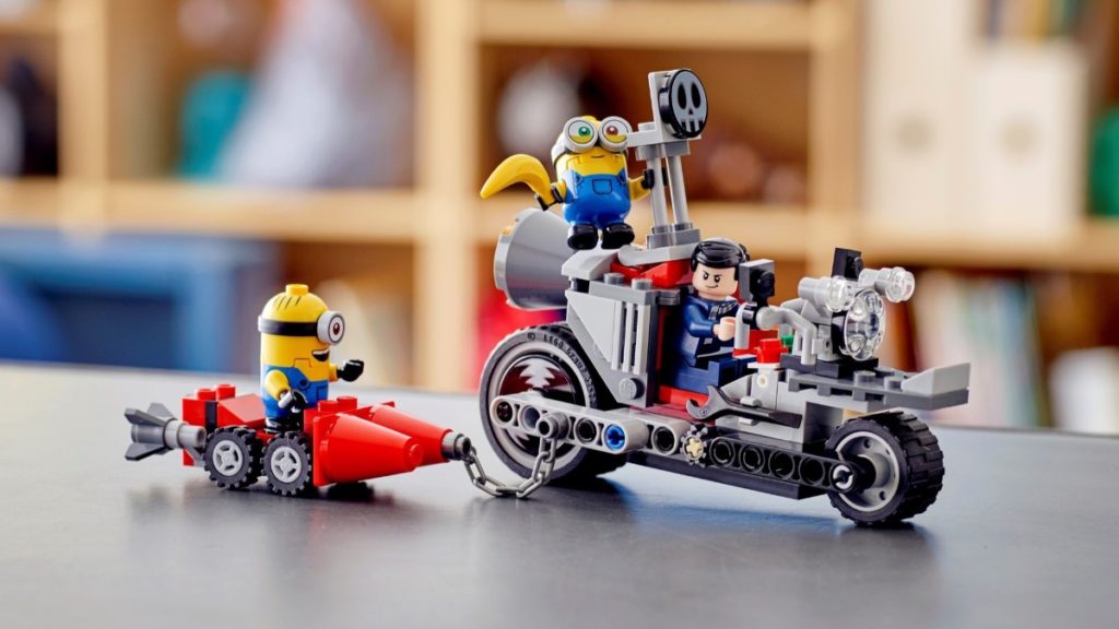 LEGO Minions 75549 Inseguimento in bicicletta inarrestabile in primo piano