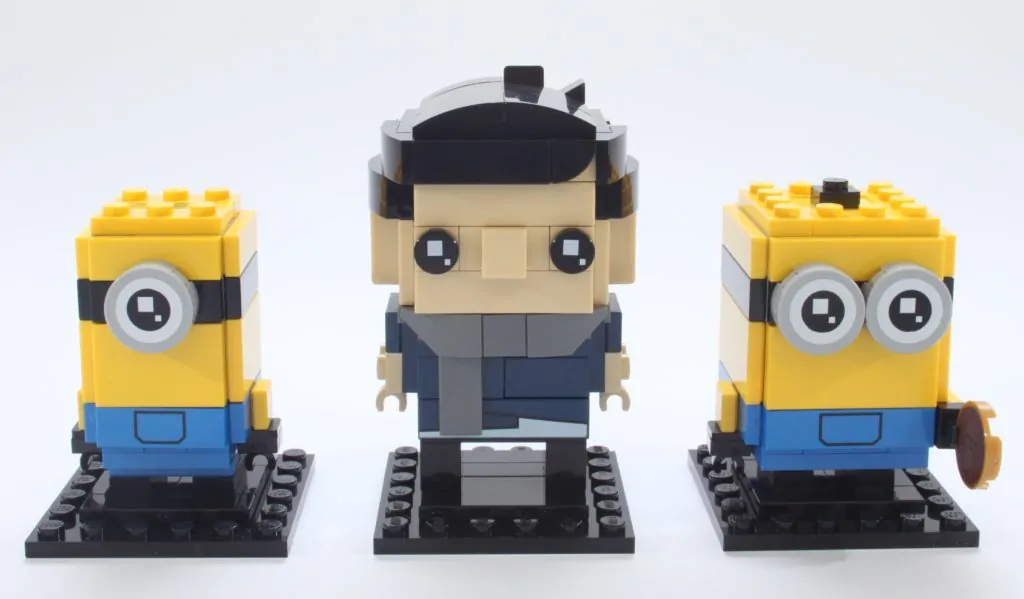 LEGO Minions BrickHeadz 40420 Gru Stuartand Otto Review 1