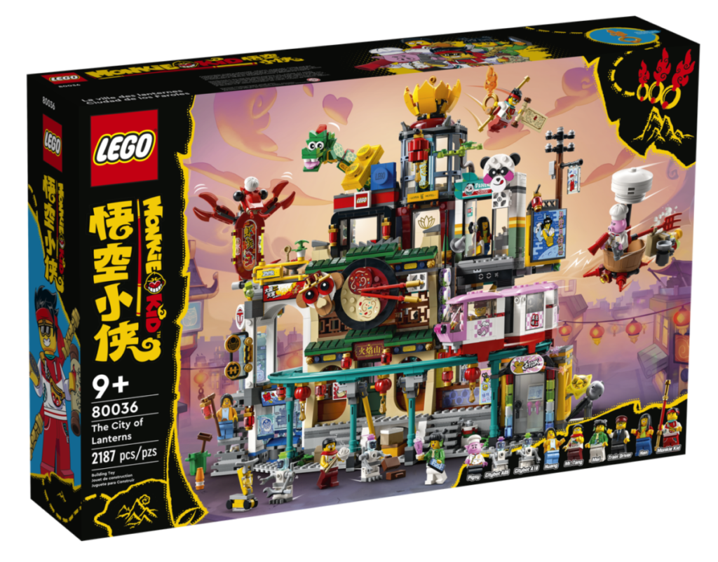 LEGO Monkie Kid Il 80036 City della scatola delle Lanterne