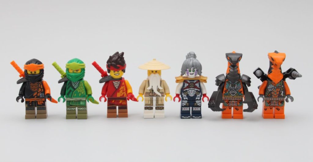 LEGO NINJAGO 71767 Ninja Dojo Temple Review minifigures 1