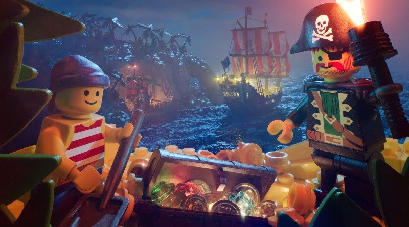 Poster LEGO Pirates fan made in primo piano