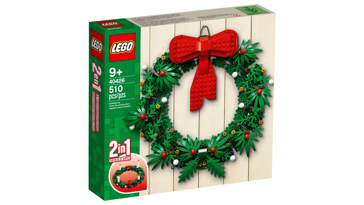 LEGO Seasonal 40426 Christmas Wreath 2 In 1 Featured