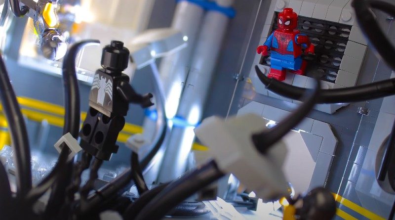 LEGO Spider man Venom encounter build featured