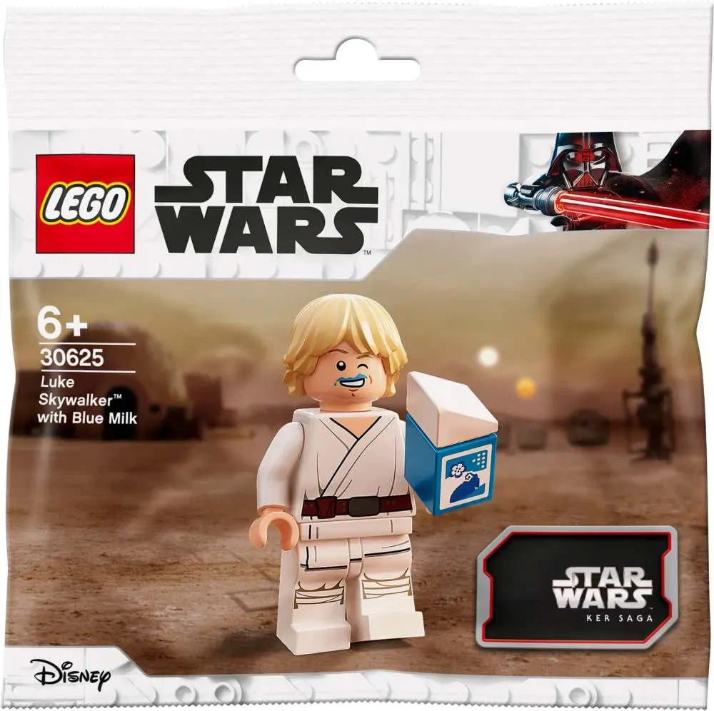 レゴ Star Wars ブルーミルクポリバッグを持ったルークスカイウォーカーが明らかに レゴ Star Wars ブルーミルクポリバッグを持ったルークスカイウォーカーが明らかに