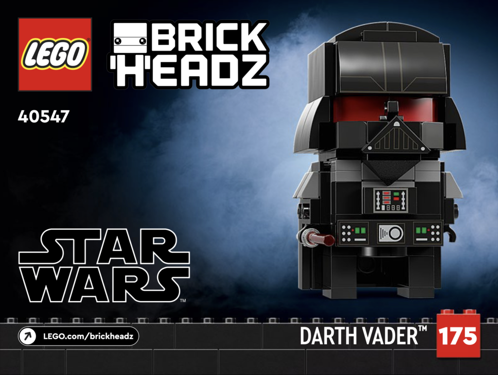 LEGO Star Wars 40547 Obi Wan Kenobi Darth vader BrickHeadz instructions 1