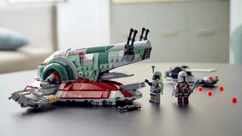 LEGO Star Wars 75312 Boba Fetts Starship lifestyle ridimensionato in primo piano