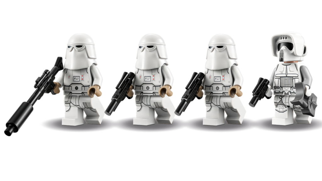 LEGO STAR WARS MINIFIG FIGURINE SNOWTROOPER ET PISTOLET BLASTER