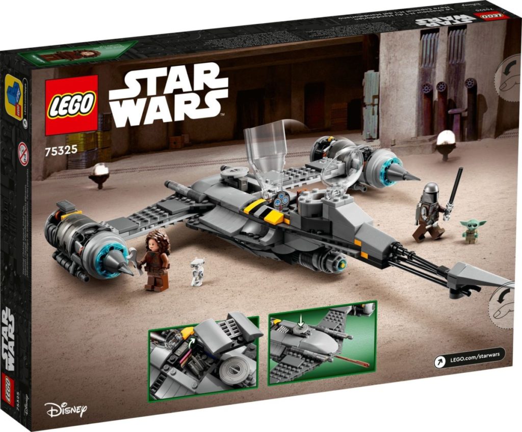 LEGO Star Wars 75325 The Mandalorians N 1 Starfighter box reverse