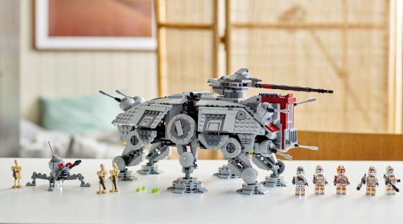Lego Star Wars 75327 AT TE Walker လူနေမှုပုံစံကို အသားပေးထားသည်။