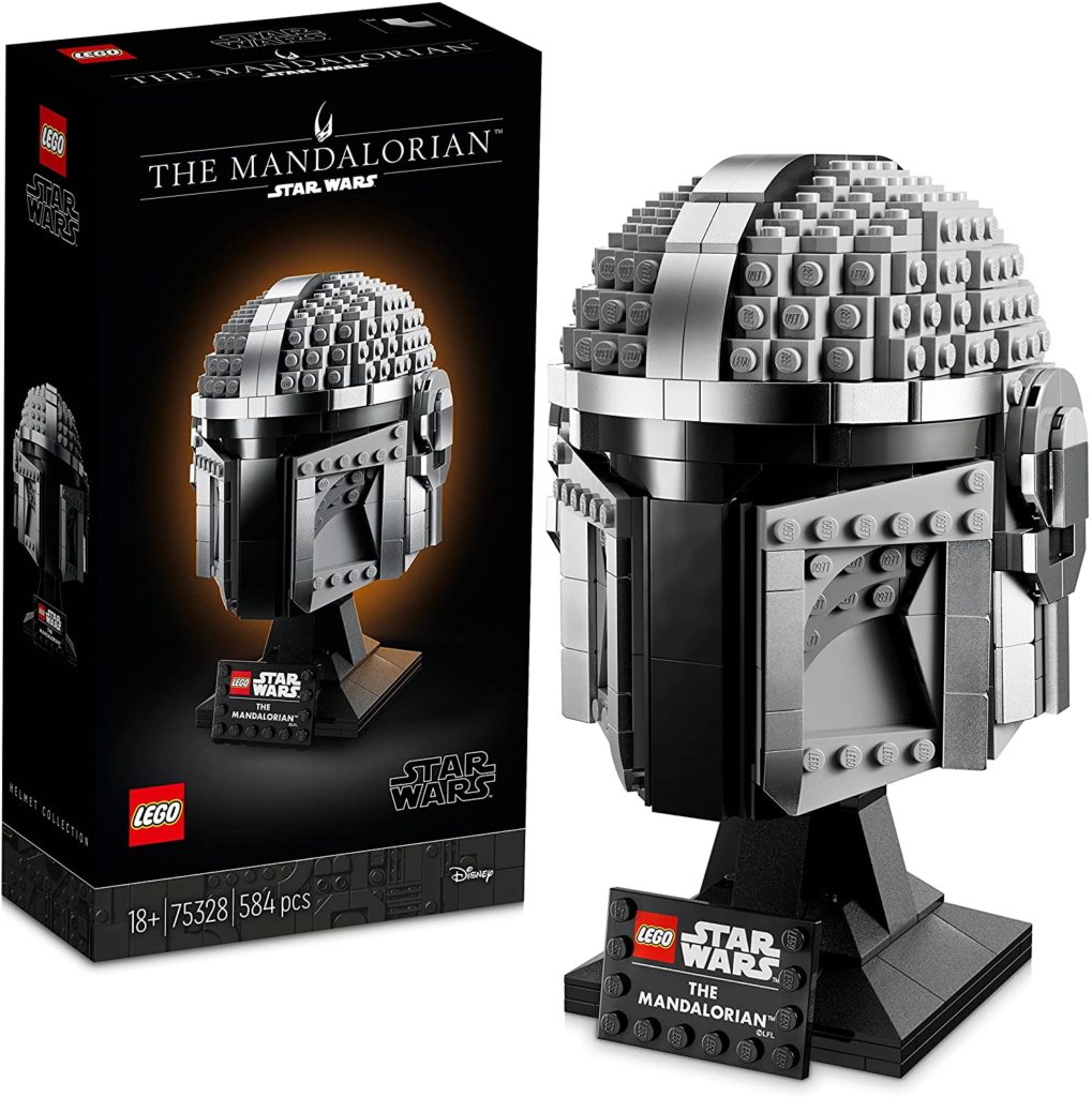 LEGO Star Wars 75328 Mandalorian Helmet contents