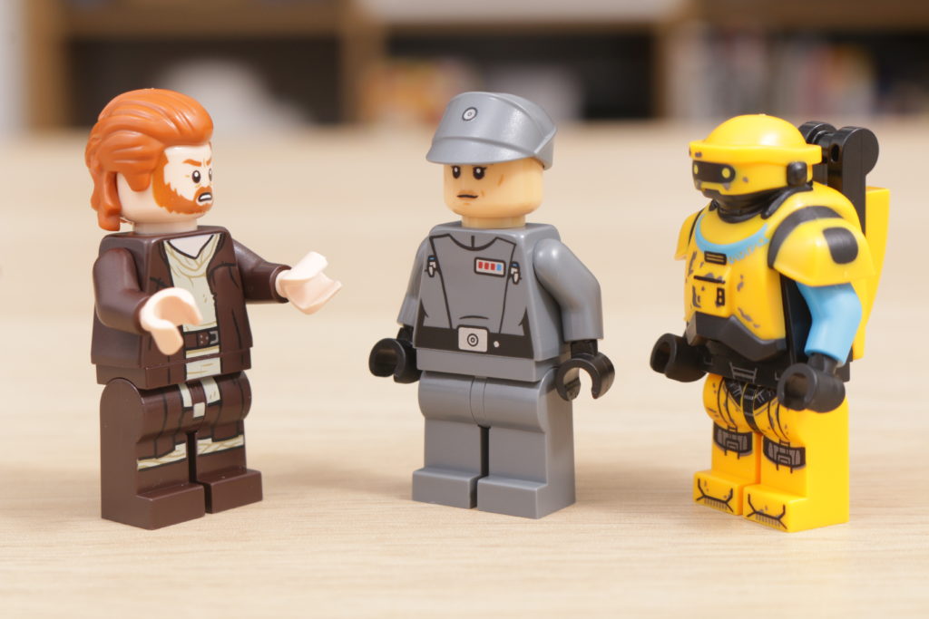 LEGO Star Wars 75334 Obi Wan Kenobi vs. Darth Vader leg printing 6