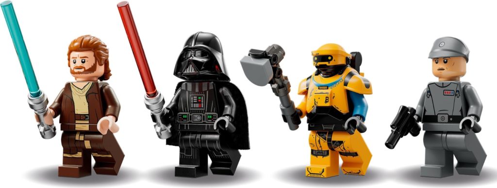 LEGO Star Wars 75334 Obi Wan Kenobi contro Darth Minifigure di Vader