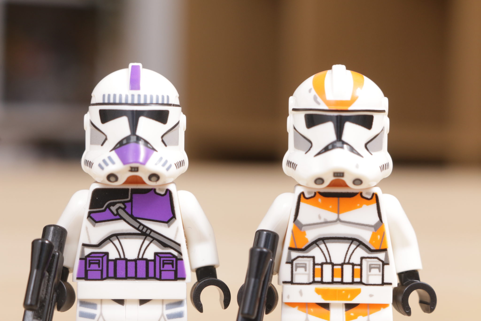 Comparing the new LEGO Clone Trooper minifigure helmets