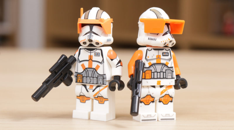 LEGO Star Wars 75337 AT TE Walker Commander Cody minifigure Clone Army Customs comparison title