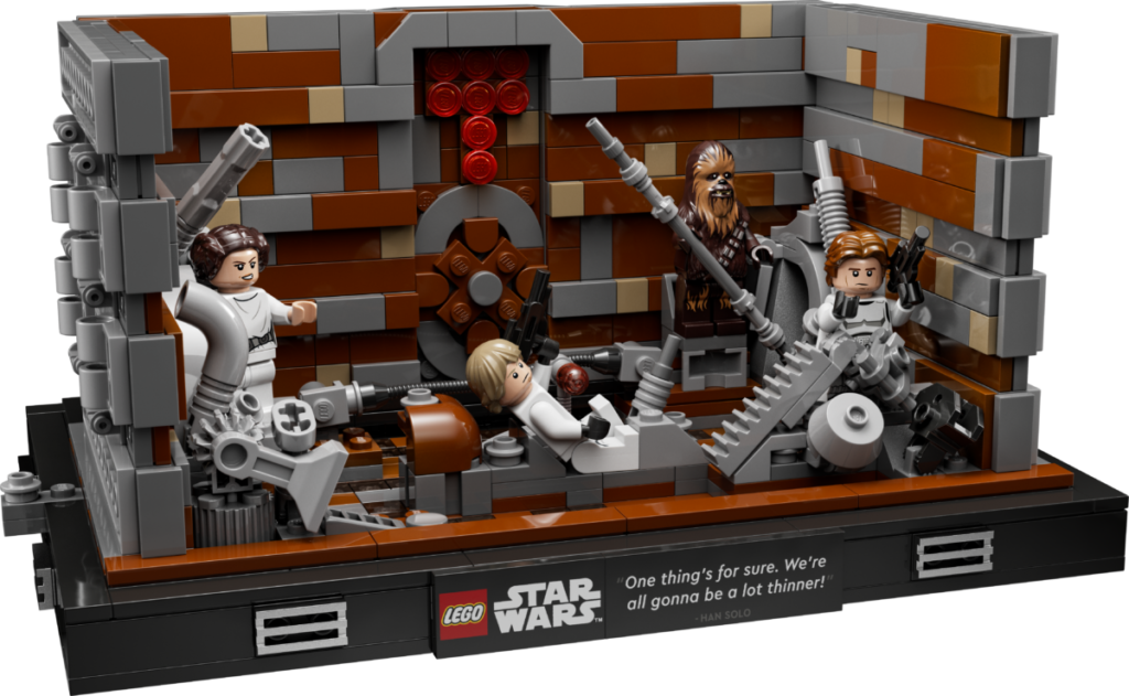 LEGO Star Wars 75339 Death Star Trash Compactor diorama set 08