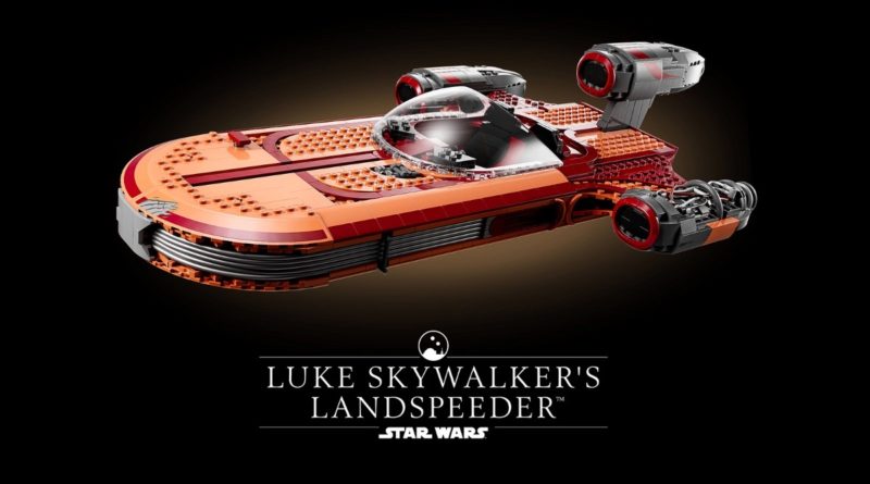 LEGO Star Wars 75341 Stampa Luke Skywalkers Landspeeder VIP Rewards Center in primo piano