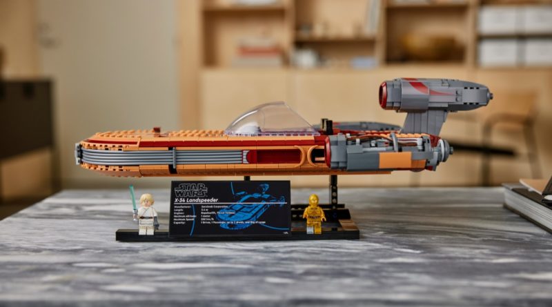 LEGO Star Wars 75341 Luke Skywalkers Landspeeder in primo piano